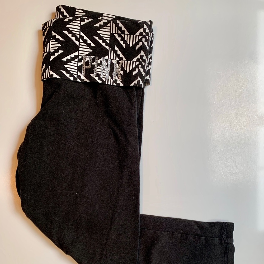 Pink Yoga Pants (Cropped)